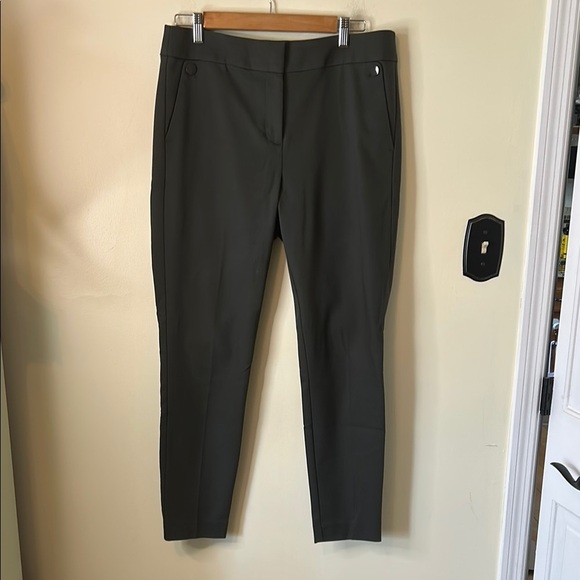 LOFT Women's Marisa Slim Fit Pants in Dark Green Size 10 - Picture 1 of 7